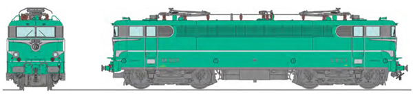REE Modeles MB-142S - French Electric Locomotive Class BB 16019 Green with embellishers, Era III, LA CHAPELLE - DCC Sound